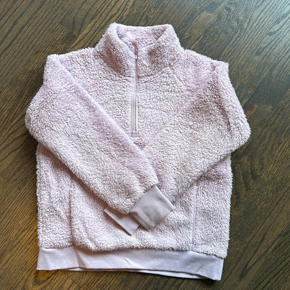 Athleta Girl half zip fleece sweater